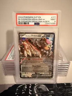 PSA 9 Bloodmoon Ursaluna ex SVP 177 Pokemon Promo Card - Image 1