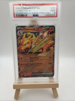 Pokemon TCG Charizard Ex-161 Scarlet & Violet Promo-Holo Card PSA 9 - Image 1