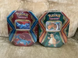 Dragonite & Salamence Pokemon TCG Cards 3 Booster Pack Tins 2019 Sealed New - Image 1