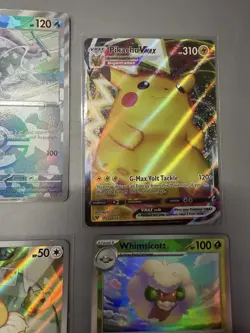 Pokemon 8 Card Lot - Eevee, Meowth, Pikachu VMAX Holos, Full Art, PokeBall etc - Image 5