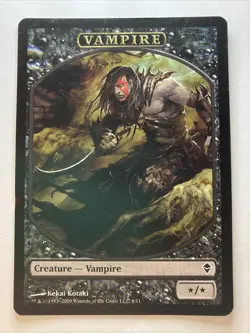 Vampire Token Zendikar MTG MP - Image 1