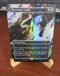 MTG Phyrexian Unlife Step-and-Compleat FOIL, Secret Lair Drop Chase Enchantment! - Image 2