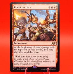 Count on Luck | #118 | Rare | Regular | Aetherdrift | MTG | See Shipping Promos - Image 1