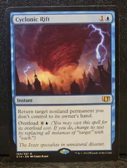 MTG Commander 2014 Cyclonic Rift 104 C14 Non-foil Rare Instant NM- - Image 1