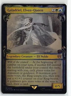 MTG Lord of the Rings Foil Mythic Showcase #462 MP Galadriel, Elven-Queen - Image 1