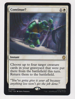 ContinueU Commander TMNT TMC 0007 R Rare Regular NM MTG Magic - Image 1