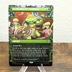 Michelangelo's Technique (Showcase) Teenage Mutant Ninja Turtles Foil - Image 1
