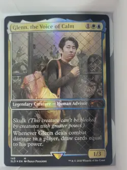 MTG Magic The Gathering Glenn, Voice Of Calm Foil Secret Lair Walking Dead - Image 1
