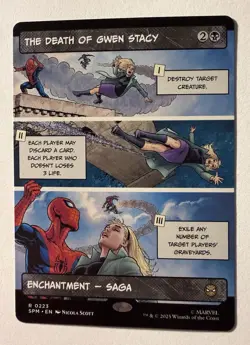 The Death of Gwen Stacy (Borderless) R Marvel's Spider-Man 223 NM MTG - Image 1