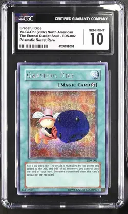 Yu-Gi-Oh! GRACEFUL DICE EDS-002 Eternal Duelist Secret Rare PSA CGC 10 Gem MINT - Image 1