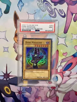 Yu-Gi-Oh Yugi Evolution SD 2004 1st Edition Dark Magician Super Rare SYE PSA 9 - Image 1