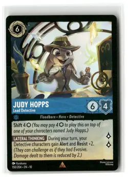 Judy Hopps Lead Detective 150/204 Whispers in the Well Disney Lorcana - Image 1