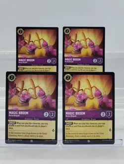 Disney Lorcana Magic Broom - Bucket Brigade 47/204 First Chapter Common 4 Cards - Image 1
