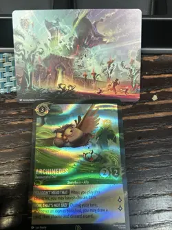 Disney Lorcana: Illumineer's Quest Archimedes - Resourceful Owl foil promo 34/P2 - Image 1