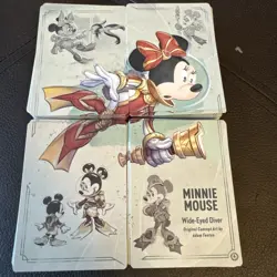Disney Lorcana Rise of The FloodBorn Minnie Mouse Diver Puzzle Card Set - Image 1