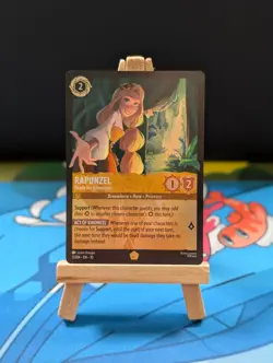 Disney Lorcana Set 10 Rapunzel Ready for Adventure 3/204 Rare FOIL - Image 1