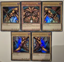 YuGiOh All 5 Pieces of Exodia the Forbidden One Set Ultra Rare 1st Edition YGLD - Image 1