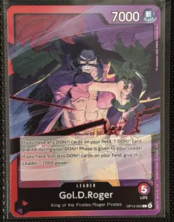 Gol.D.Roger OP13-003 Leader One Piece Carrying On His Will Card - Image 1