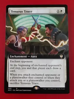 1x Tenuous Truce | Extended Art | New Capenna Commander | MTG Magic Cards - Image 1