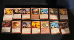 MTG Lot Of Over 1000 Common And Uncommon Red. Tons Of Burn Cards In This Lot - Image 1