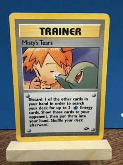 Pokemon TCG Misty's Tears 118/132 Gym Challenge WOTC Vintage Trainer Card - Image 1