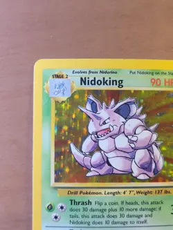 Pokemon TCG Base Set Nidoking Holo Rare Card 11/102 - Image 2