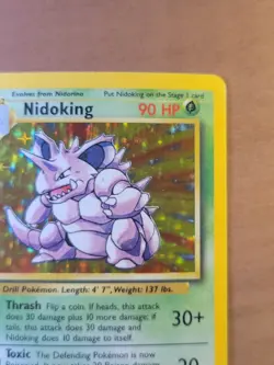 Pokemon TCG Base Set Nidoking Holo Rare Card 11/102 - Image 3
