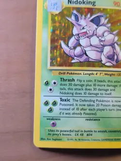 Pokemon TCG Base Set Nidoking Holo Rare Card 11/102 - Image 4