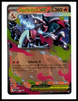 Mega Charizard x EX 029 Promo Holo Pokemon Card Near Mint English - Image 1
