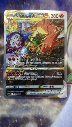 Pokemon TCG Charizard VSTAR SWSH262 Sword & Shield Promo Card Holo NM Condition - Image 1
