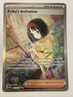 🔥 Erika’s Invitation SAR 203/165 SV151 Full Art Secret Rare Pokemon Card NM 🔥 - Image 1