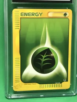 CGC 10 Gem Mint 2002 Expedition 162/165 Grass Energy Vintage Pokemon Card - Image 4