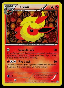Pokemon Card - Flareon Black and White Promo BW88 Holo - Image 1