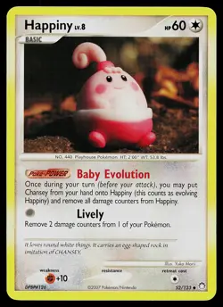 Pokemon Card - Happiny Mysterious Treasures 52/123 Uncommon - Image 1
