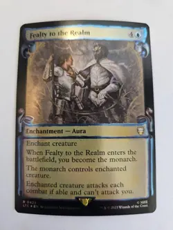 MTG FOIL Fealty to the realm, Commander Lord of the Rings #423 - Image 1