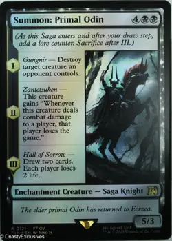 MTG: FINAL FANTASY – Summon: Primal Odin – Foil - Image 1