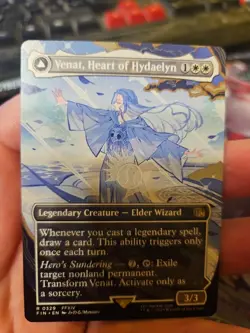 MTG - FINAL FANTASY - Venat, Heart of Hydaelyn (Borderless) - NM - NF - Image 1