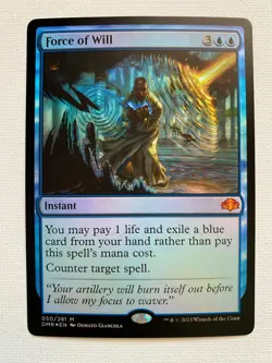 MTG Force of Will 50 | NM Foil | Dominaria Remastered - Image 1