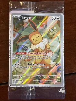 Pokemon Prismatic Evolutions Eevee Promo 173 Illustration Holo Sealed - Image 1