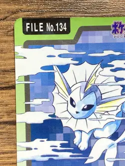 Pokemon Carddass Card Vaporeon File No.134 Bandai Pocket Monsters 1997 - Image 3