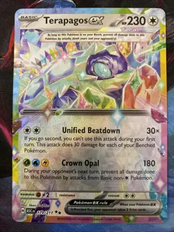Terapagos ex 179/217- Pokemon TCG: Ascended Heroes - Double Rare ex Holo NM - Image 1
