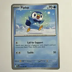 Piplup 027/094 Regular Card Phantasmal Flames PFL Pokemon TCG NM - Image 1