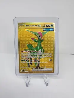 Iron Leaves ex 213/162 Pokemon Temporal Forces Hyper Rare Gold Holo LP - Image 1