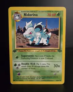 Pokemon TCG - NIDORINA - 1ST EDITION - 40/64 - WOTC - JUNGLE 1999 - VINTAGE - MP - Image 1