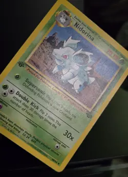 Pokemon TCG - NIDORINA - 1ST EDITION - 40/64 - WOTC - JUNGLE 1999 - VINTAGE - MP - Image 2