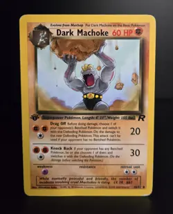 Pokemon TCG - DARK MACHOKE - 1ST EDITION - 40/82 - TEAM ROCKET (2000) WOTC - MP - Image 1