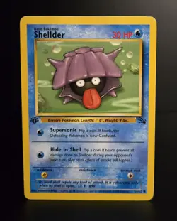Pokemon TCG - SHELLDER - 1ST EDITION - 54/62 - FOSSIL (1999) - WOTC - MP - Image 1