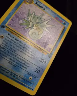 Pokemon TCG - SEADRA - 1ST EDITION - 42/62 - FOSSIL (1999) - WOTC - VINTAGE - LP - Image 2