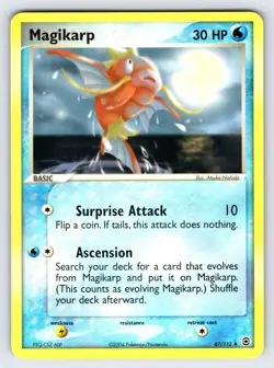 Magikarp RARITY ERROR 67/112 2004 EX FireRed & LeafGreen Pokemon Card TCG - Lp - Image 1