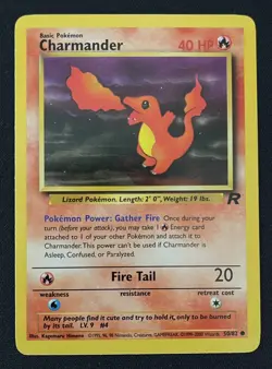 Pokemon WotC 1st Edition Team Rocket Charmander #50/82 - LP Common Unlimited - Image 1